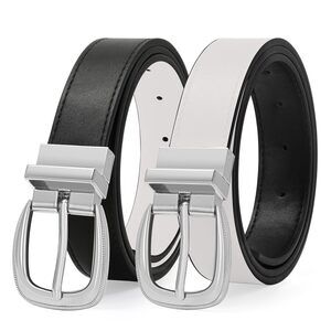 9832 Reversible Leather Belt For Women Jeans Pants Fashion